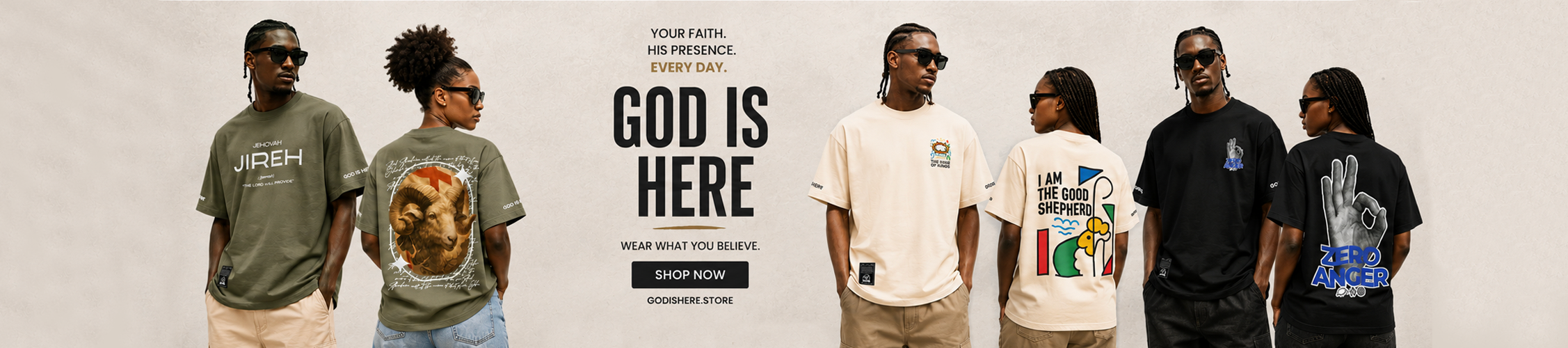 GOD IS HERE banner